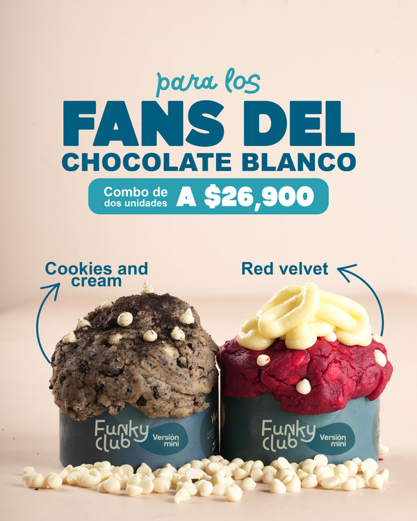 Para los Fans del Chocolate Blanco (Cookies & Cream + Red Velvet)